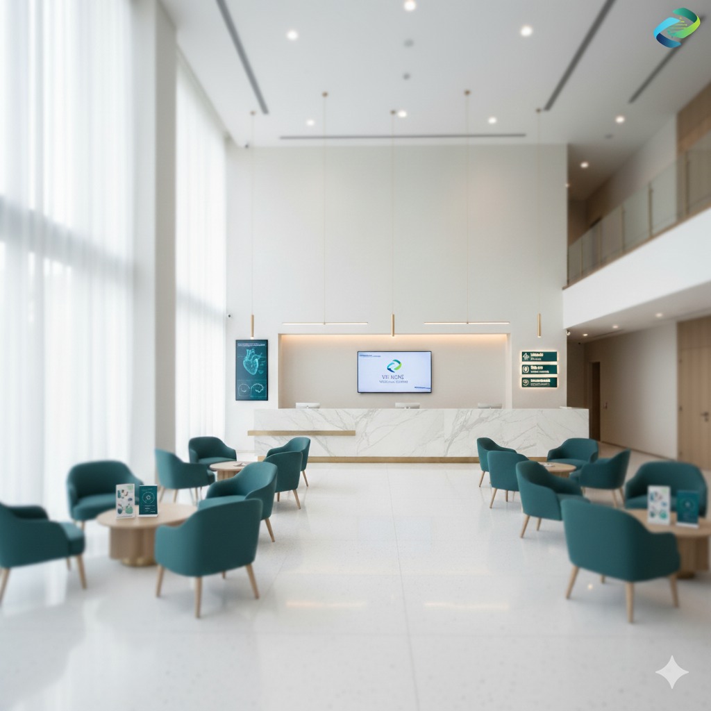 Zain Cura Medical Center - Modern Reception Area